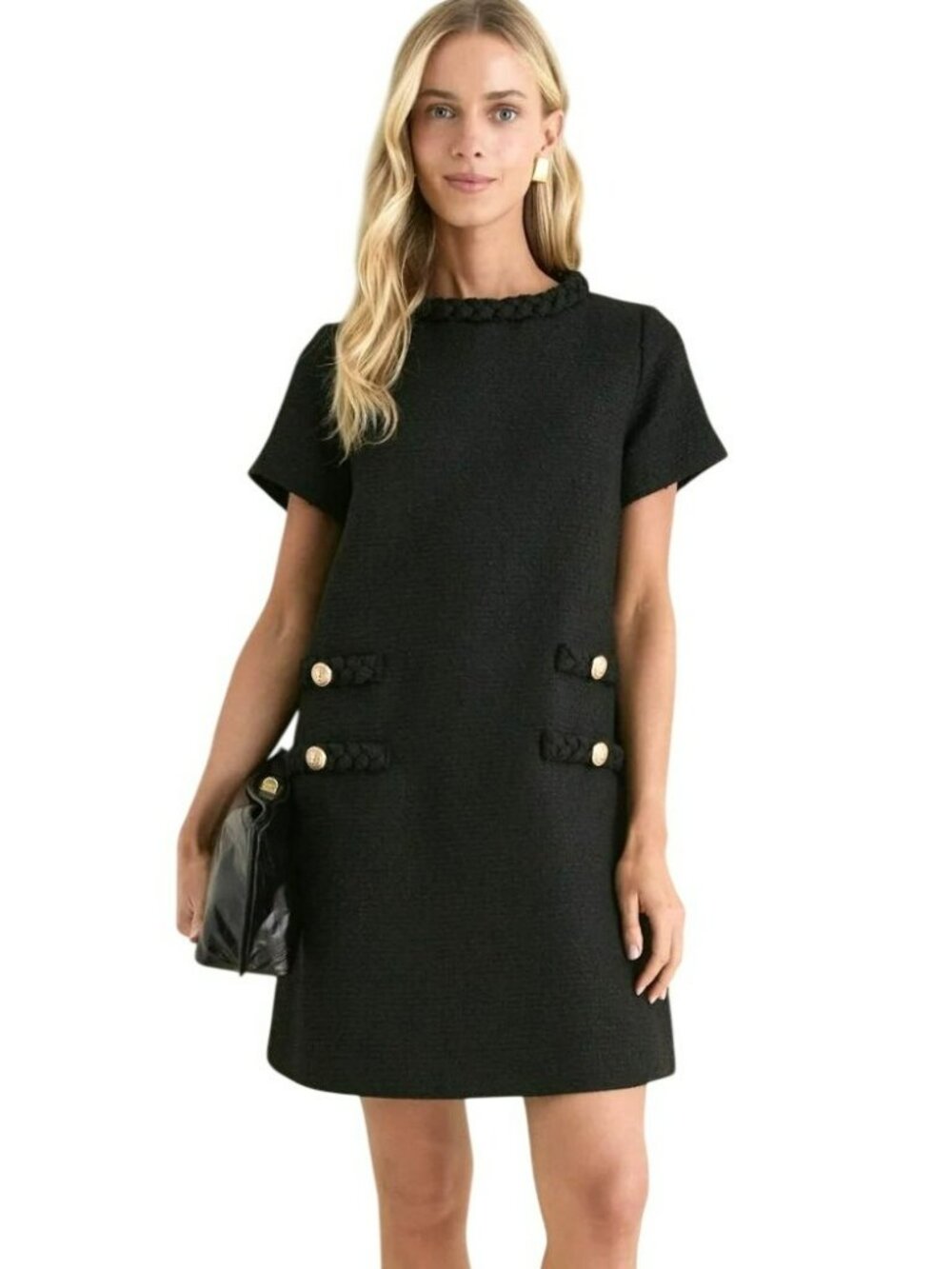 Tuckernuck Jackie Dress Black Tweed Size XL New